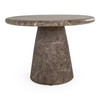 Jaya - Modern Faux Marble Concrete Oval Dining Table / VGTP-201092