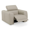 Dalton - Modern Italian Light Grey Leather Recliner Chair / VGDT-DALTON-CHR-LTGRY
