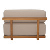 Nouveau Saint Croix - Outdoor Light Brown Olefin Fabric + Teak Armless Seat / VGEF-MATHEUS-SEAT