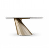 Nouveau Vela - Modern Ceramic + Brass Console Table / VGVC-K2391