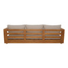 Nouveau Santorini - Outdoor Light Brown Olefin Fabric + Natural Teak Sofa / VGEF-CROVIE-SOFA-1-Brown