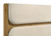 Bennett Full Cream Upholstered 4-Piece Mid-Century Bedroom Set Light Oak / CS-222901F-S4