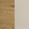 Bennett Full Cream Upholstered 4-Piece Mid-Century Bedroom Set Light Oak / CS-222901F-S4