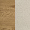 Bennett Twin Cream Upholstered 5-Piece Mid-Century Bedroom Set Light Oak / CS-222901T-S5