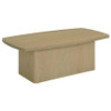 Fraser 2-Piece Greige Pedestal Coffee and End Table Set / CS-711008-S2