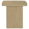 Fraser Transitional Square Pedestal End Table in Greige / CS-711007