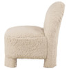 Lacombe Faux Fur Accent Chair Latte / CS-901620