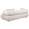 Eskola 2-Piece Chenille Sofa and Accent Chair Set Ivory / CS-509801-S2C