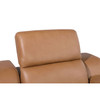 1116 DivanItalia Beige Top Grain Italian Leather Power Reclining Chair with Power Headrests