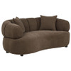 Casarin Fabric 2-Piece Channel-Back Sofa Set Brown / CS-511251-S2