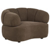 Casarin Fabric Channel-Back Accent Chair Brown / CS-511253