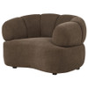 Casarin Fabric Channel-Back Accent Chair Brown / CS-511253