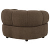 Casarin Fabric Channel-Back Accent Chair Brown / CS-511253