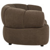 Casarin Fabric Channel-Back Accent Chair Brown / CS-511253