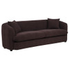 Delroy 3-Piece Stationary Sofa Set Aubergine Polyester Upholstery / CS-511261-S3