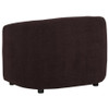 Delroy Stationary Accent Chair Aubergine Polyester Upholstery / CS-511263