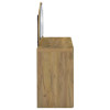 Irwin Vanity Table with LED Mirror and Storage Rustic Oak / CS-935790
