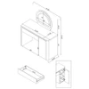 Irwin Vanity Table with LED Mirror and Storage Rustic Oak / CS-935790