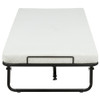 Massey Twin Folding Bed Frame with Memory Foam Mattress Black / CS-305686T
