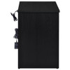 Fabre 1-drawer Extendable Top Nightstand Bedside Table Black Ash / CS-305792BLK