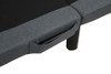 Weston Full Dual-Motor Massage Adjustable Bed Base in Black and Grey / CS-350165F