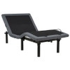Weston Twin XL Dual-Motor Massage Adjustable Bed Base in Black and Grey / CS-350165TXL
