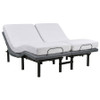 Weston Split Eastern King Massage Adjustable Bed Base in Black and Grey / CS-350165SKE