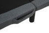 Weston Split Eastern King Massage Adjustable Bed Base in Black and Grey / CS-350165SKE