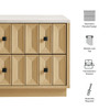 Mabry 23 Inch Geometric Faceted Two Drawer Nightstand by Modway / EEI-7835