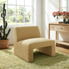 Amita Checked Woven Fabric Armless Accent Chair by Modway / EEI-7906