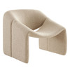 Vivi Looped Textural Fabric Curved Arm Accent Chair by Modway / EEI-7907