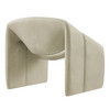 Vivi Vegan Leather Curved Arm Accent Chair by Modway / EEI-7908