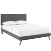 Camille Fabric Full Platform Bed with Round Splayed Legs by Modway / MOD-5630