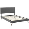 Camille Fabric Full Platform Bed with Round Splayed Legs by Modway / MOD-5630