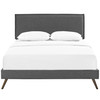 Camille Fabric Full Platform Bed with Round Splayed Legs by Modway / MOD-5630