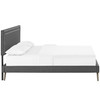 Jessamine Fabric Full Platform Bed with Round Splayed Legs by Modway / MOD-5640