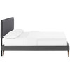 Amaris Fabric Full Platform Bed with Round Splayed Legs by Modway / MOD-5903