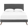 Amaris Fabric Full Platform Bed with Round Splayed Legs by Modway / MOD-5903