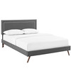 Virginia Fabric Full Platform Bed with Round Splayed Legs by Modway / MOD-5913