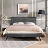 Virginia Fabric Full Platform Bed with Round Splayed Legs by Modway / MOD-5913