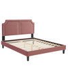 Novi Tapered Wood Leg Performance Velvet King Bed by Modway / MOD-6843