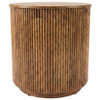 Coffey 3-piece Round Coffee and End Table Set Light Brown / CS-706398-S3