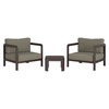 Kona 3-Piece Outdoor Patio Teak Wood Furniture Set by Modway / EEI-7643