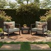 Kona 3-Piece Outdoor Patio Teak Wood Furniture Set by Modway / EEI-7643