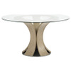 Naser 5-piece 48-inch Round Dining Table Set Beige and Light Oak / CS-115480LTO-S5