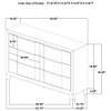 Farre 6-drawer Dresser Dark Brown / CS-225323