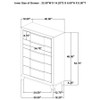 Farre 5-drawer Chest of Drawers Dark Brown / CS-225325