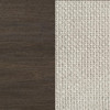 Farre Queen Upholstered Platform Panel Bed Dark Brown / CS-225321Q
