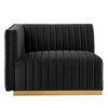 Conjure 4-Piece Channel Tufted Performance Velvet Sectional by Modway / EEI-5848