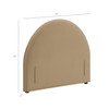 Resort Twin Size Stain-Resistant Performance Velvet Arched Headboard by Modway / MOD-7363